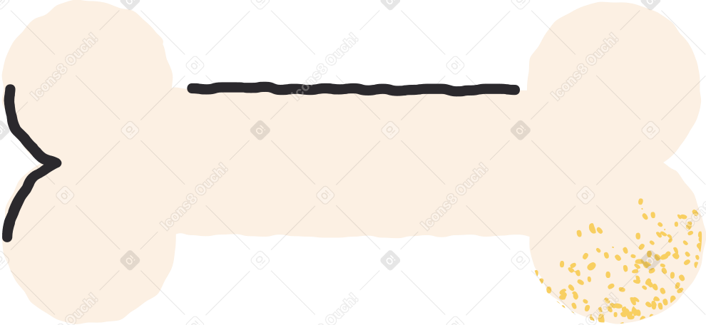 bone Illustration in PNG, SVG