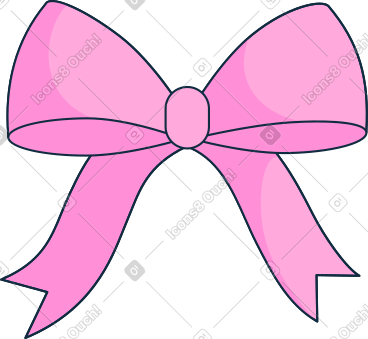 Pink bow PNG, SVG