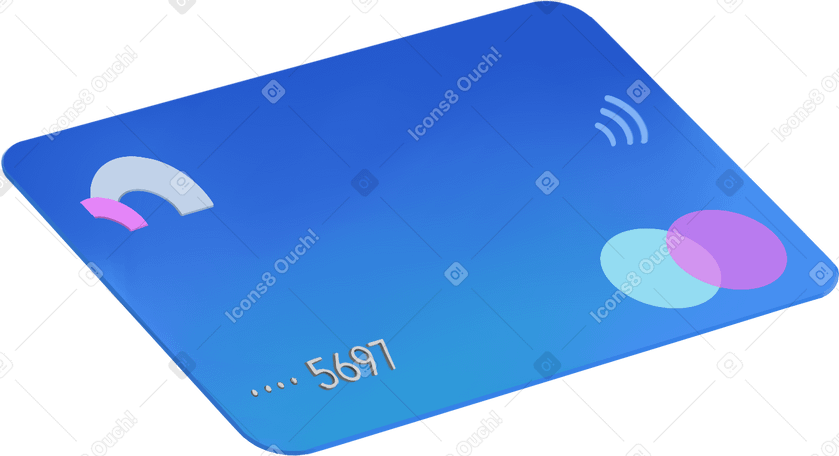 blue credit card в PNG, SVG