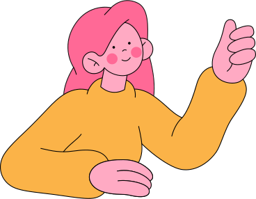 young woman raising hand PNG, SVG