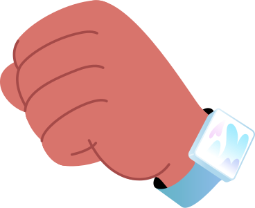 hand with smart watch PNG, SVG