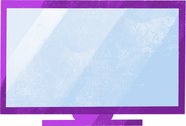 purple tv PNG, SVG