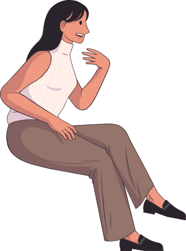 Seated woman PNG, SVG