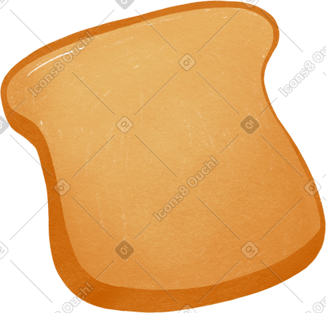 slice of bread PNG, SVG