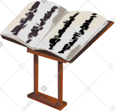 Music stand PNG, SVG