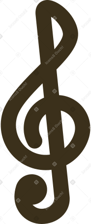 music note clef Illustration in PNG, SVG