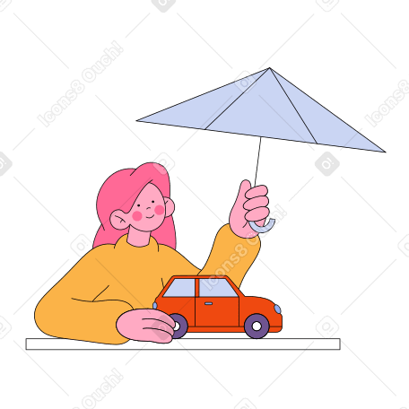 Car insurance Illustration in PNG, SVG