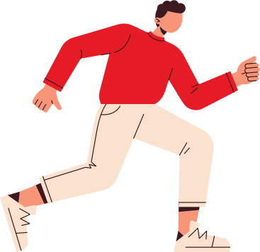 man in running pose PNG, SVG
