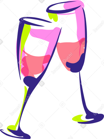 couple of glasses PNG, SVG