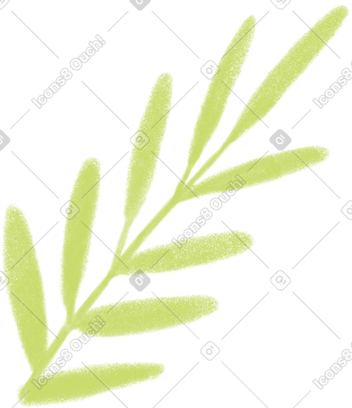 green branch with leaves PNG, SVG