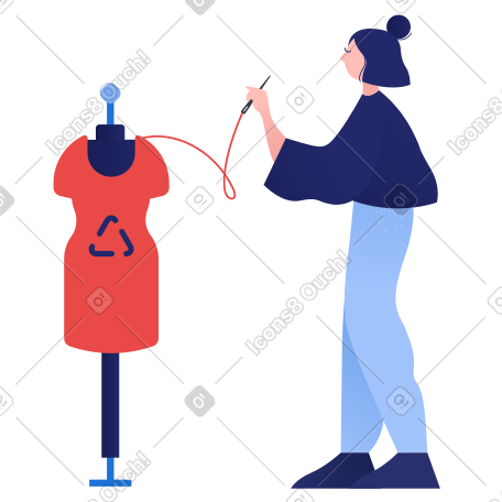 回收旧衣服的女人 PNG, SVG