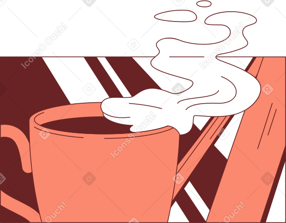 frame with big cup PNG, SVG