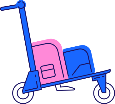 suitcase cart PNG, SVG