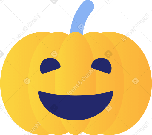 pumpkin Illustration in PNG, SVG