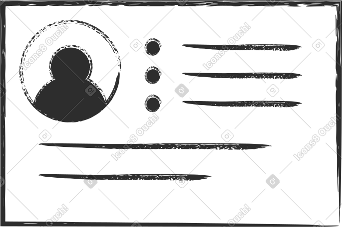 Profile card PNG, SVG