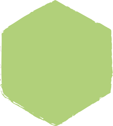 Green hexagon PNG, SVG