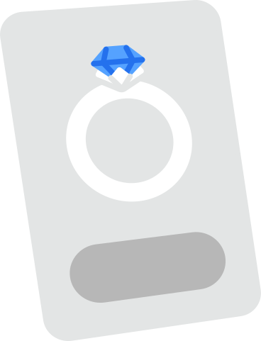 Кольцо с карточкой товара в PNG, SVG