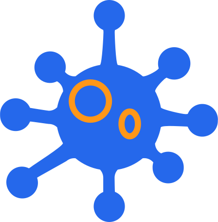 blue coronavirus Illustration in PNG, SVG
