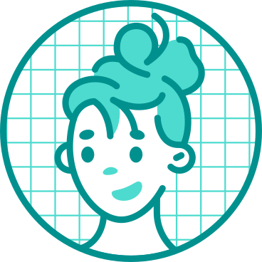 Woman avatar icon green PNG, SVG