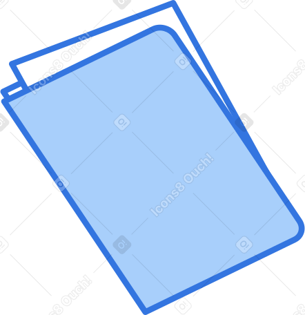 carpeta con papel PNG, SVG