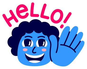 lettering sticker hello! PNG, SVG