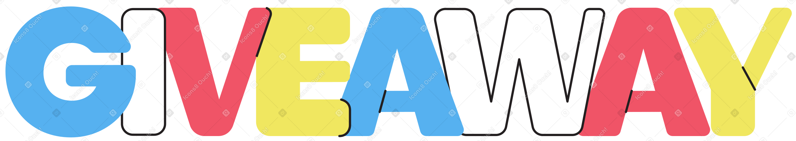 Sorteio de letras PNG, SVG
