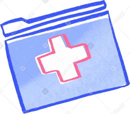 medical folder Illustration in PNG, SVG