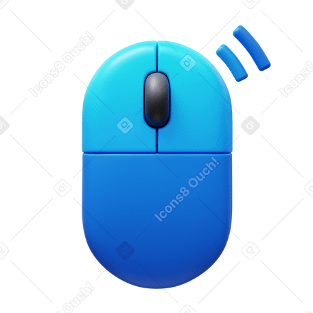 3D right click Illustration in PNG, SVG