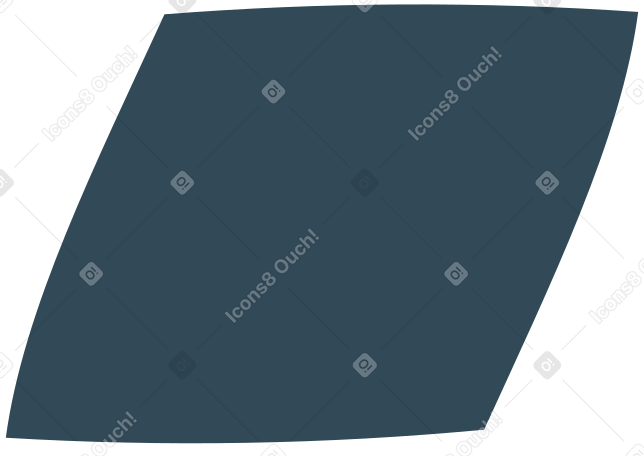 parallelogram dark blue Illustration in PNG, SVG