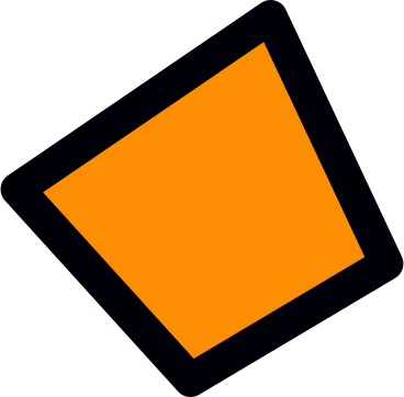 Orangefarbenes trapez PNG, SVG