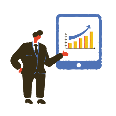 Business overview  Illustration in PNG, SVG