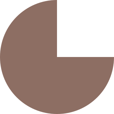 Pie chart brown PNG、SVG
