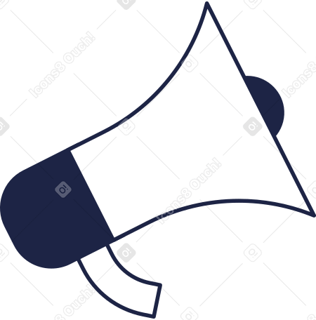big megaphone Illustration in PNG, SVG