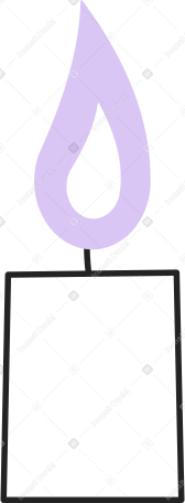 burning wax candle Illustration in PNG, SVG