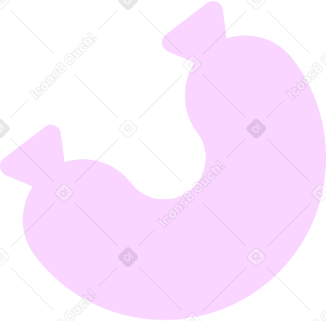 pink sausage Illustration in PNG, SVG