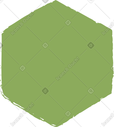 Dark green hexagon PNG, SVG