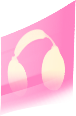 Screen with headphones PNG, SVG