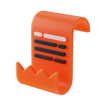 Paper text  orange PNG, SVG