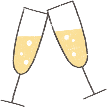 champagne glasses PNG, SVG