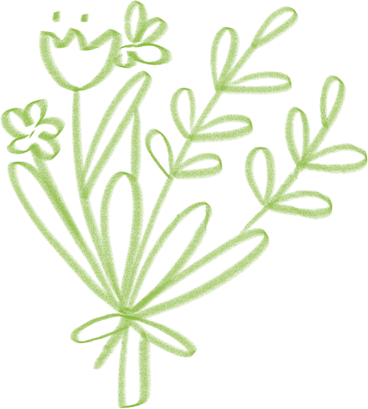 green bouquet PNG, SVG