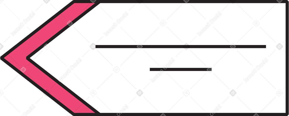 one way arrow sign Illustration in PNG, SVG