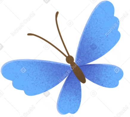 blue butterfly PNG、SVG