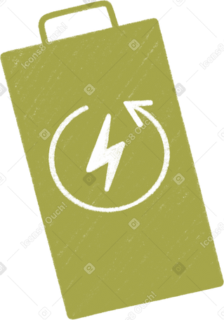 green battery PNG, SVG