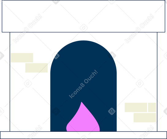 fireplace PNG, SVG