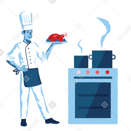 Cooking time Illustration in PNG, SVG