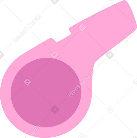 pink whistle PNG, SVG