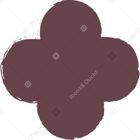 brown quatrefoil Illustration in PNG, SVG