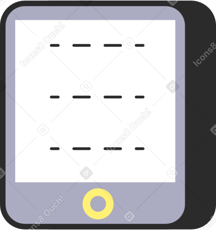 pad with a list Illustration in PNG, SVG