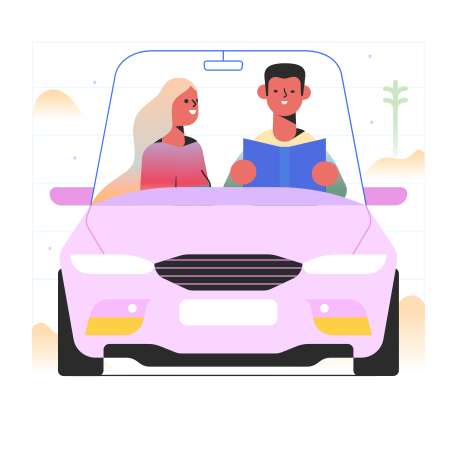 Autopilot vehicle Illustration in PNG, SVG