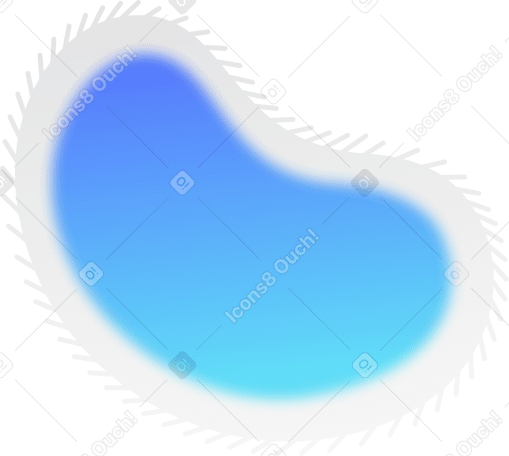 blue bacterium with legs PNG, SVG